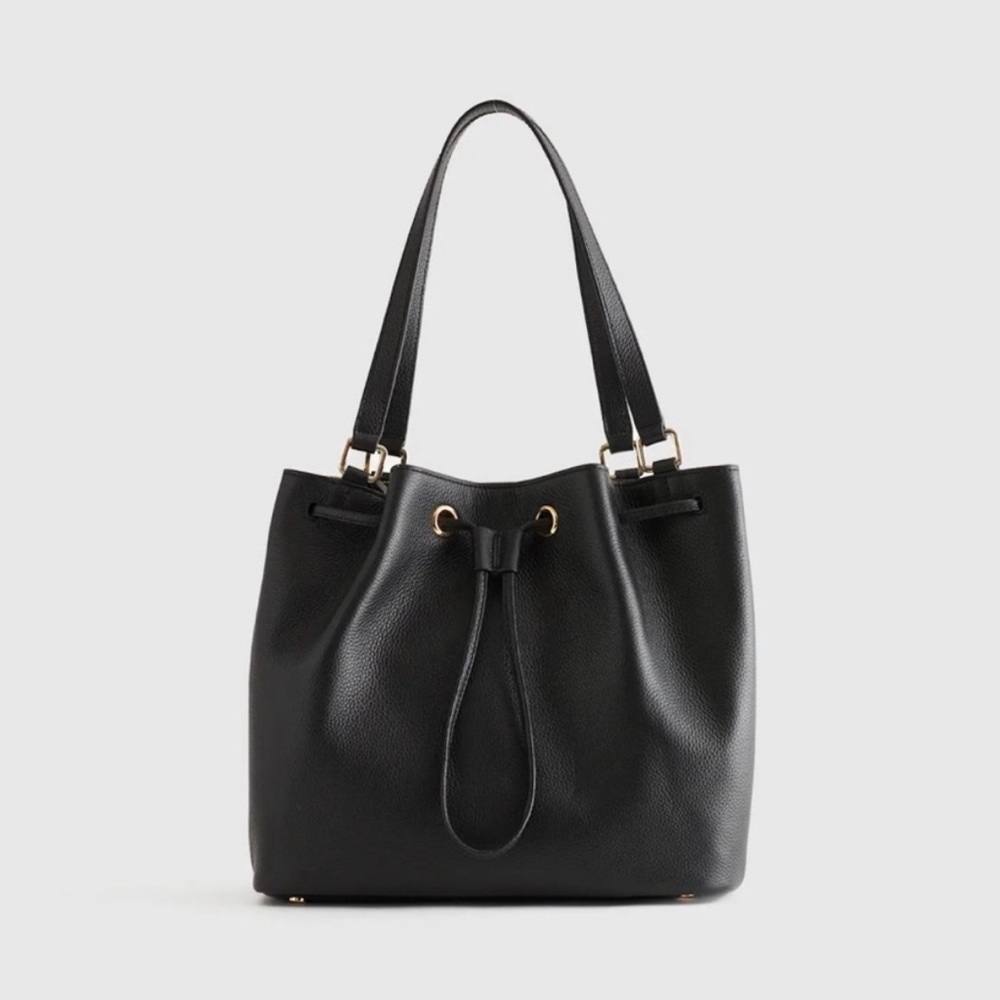 Quince Italian Leather Bucket Bag